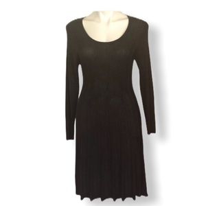 Connected Ribbed Sweater Dress Petite Medium